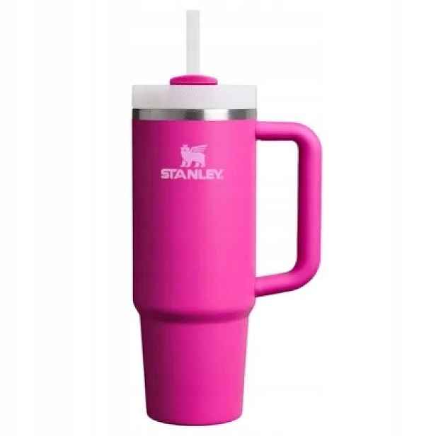 Termohrnek Stanley Quencher H2.0 FlowState 890 ml růžový s úchytem