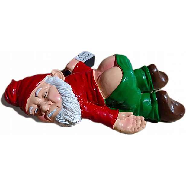 Zahradní Trpaslík Dekorativní Figurka Zabavný Ornament Červený