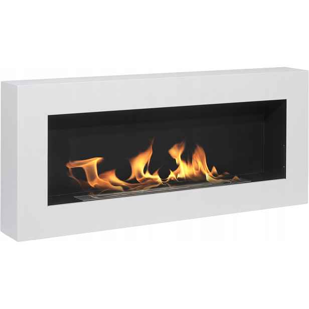 Závěsný biokrb Biokominki Gmt 90x40x12 cm bílý Biokrb 900x400 Box