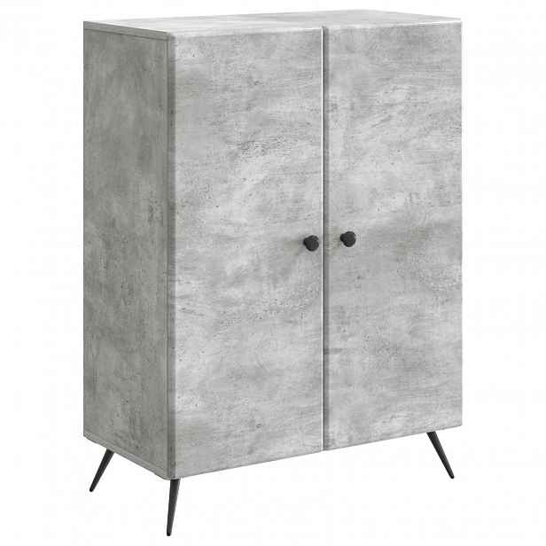 vidaXL Servírovací skříň Betonově šedá 66 x 34,5 x 90 cm