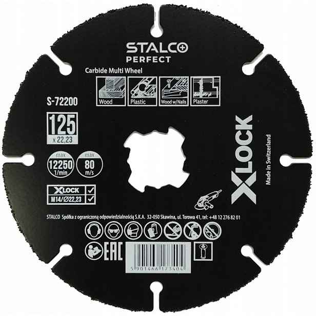 Řezací kotouč Stalco S-72200 125x22,2 mm
