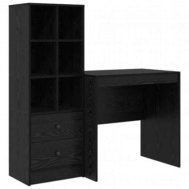 vidaXL Stůl Černý dub 125,5 x 50 x 127 cm 2 ks