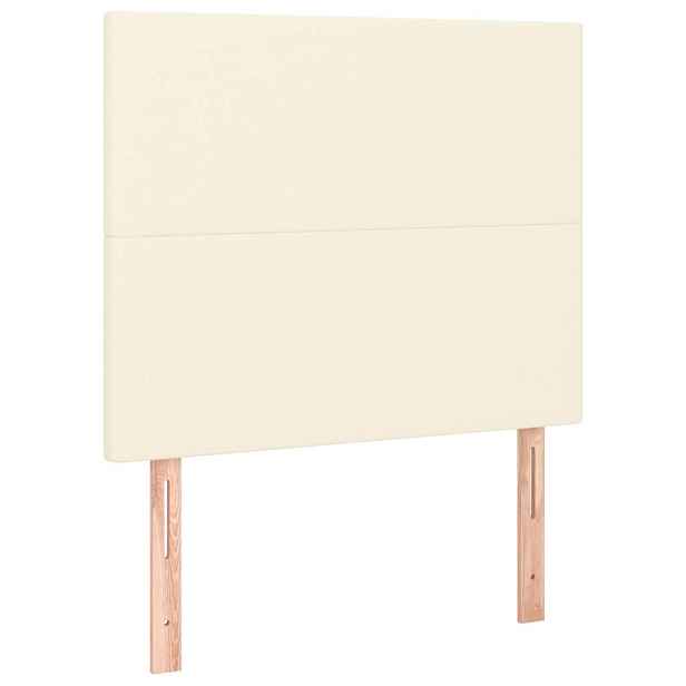 vidaXL Čelo postele krémové 90x5x118/128 cm umělá kůže