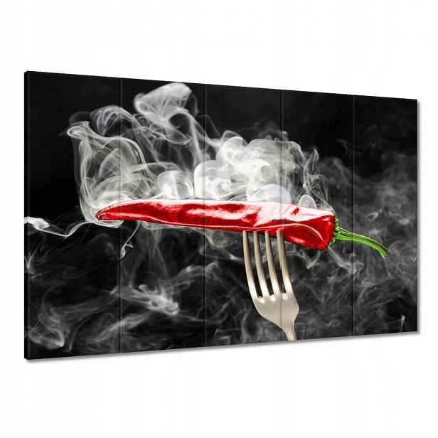 Obrazy 100x70 Červená paprika Dým