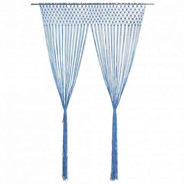 vidaXL Macramé závěs modrý 140 x 240 cm bavlna