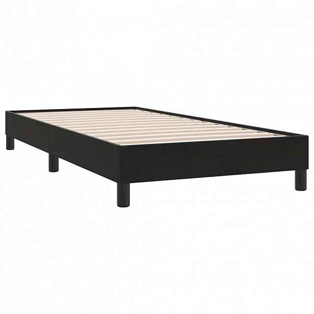vidaXL Rám postele bez matrace černý 100x220 cm samet