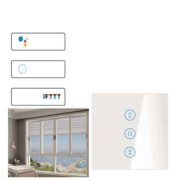 Wifi Spínač Pro Záclony, Inteligentní Dotykový Spínač