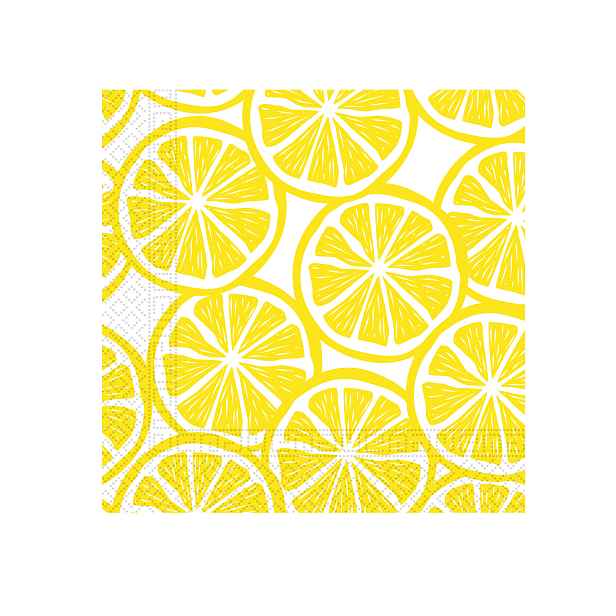 PROCOS Papírové ubrousky 33x33cm 3vrstvé citron 20ks