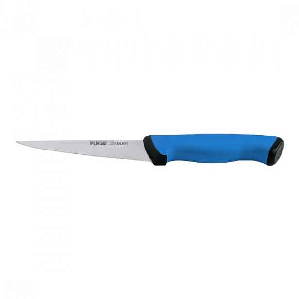Řeznický nůž, naostřený, 14,5 cm, "Duo", modrý - Pirge