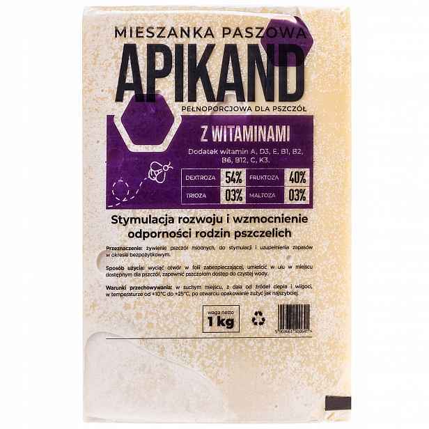 20 x Apikand Pro Včely 1 Kg S Vitamíny Podkrmová Směs Těsto