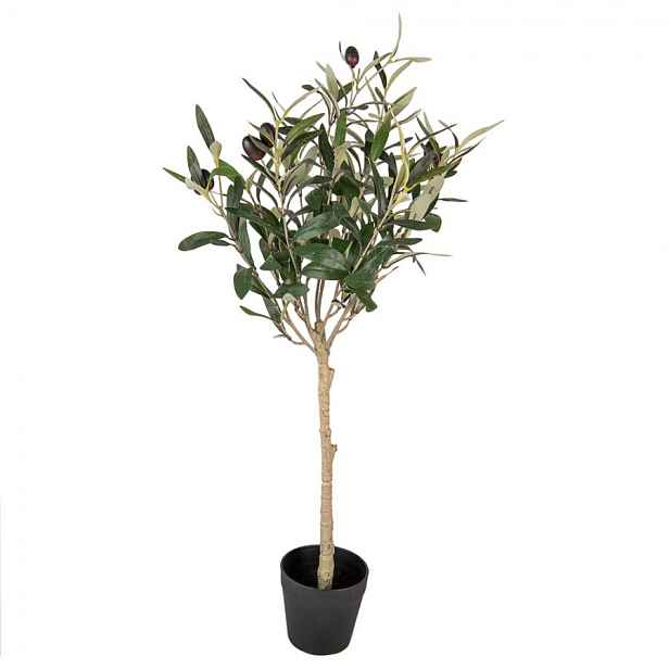 Dekorace umělý stromek olivovník s olivami Olea Tree - 15*15*70 cm Clayre & Eef