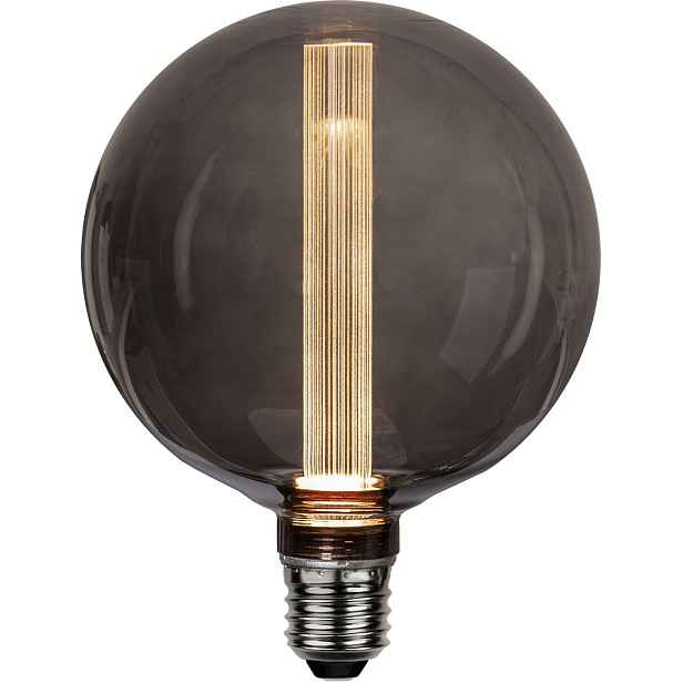 Dekorativní LED žárovka E27 G125 Star Trading Decoled - černá