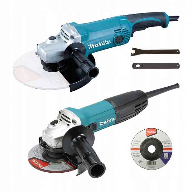 Sada úhlových brusek Makita DK0057Z1 GA5030R GA9050 230V karton