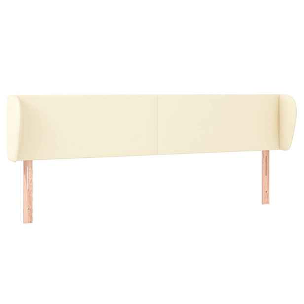 vidaXL Čelo postele typu ušák krémové 183x23x78/88 cm umělá kůže
