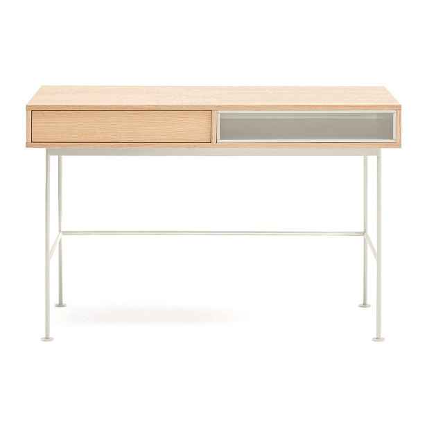 Pracovní stůl s deskou v dubovém dekoru 60x120 cm Yoko – Teulat