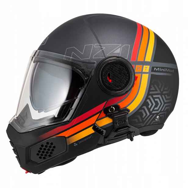 Motocyklová Přilba Nzi Minimod Duo Watson Antraciteblack Antracite Matt S