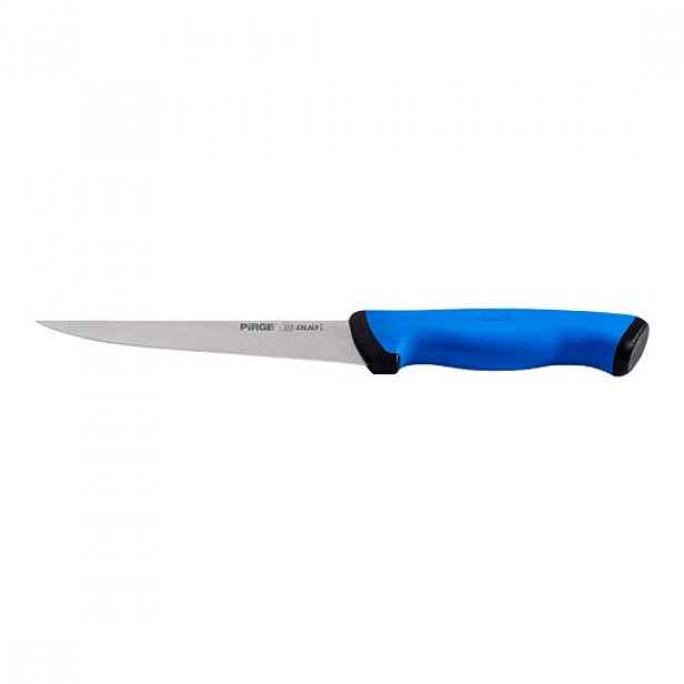 Řeznický nůž, naostřený, 16,5 cm, "Duo", modrý - Pirge