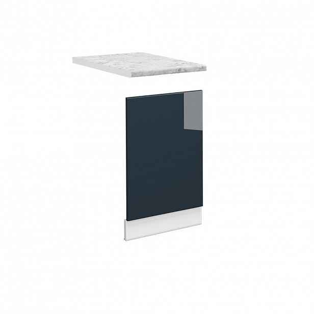 Vicco PŘEDNÍ PANEL Fame-Line Tmavě modrá s vysokým leskem 45 cm , PD Mramor