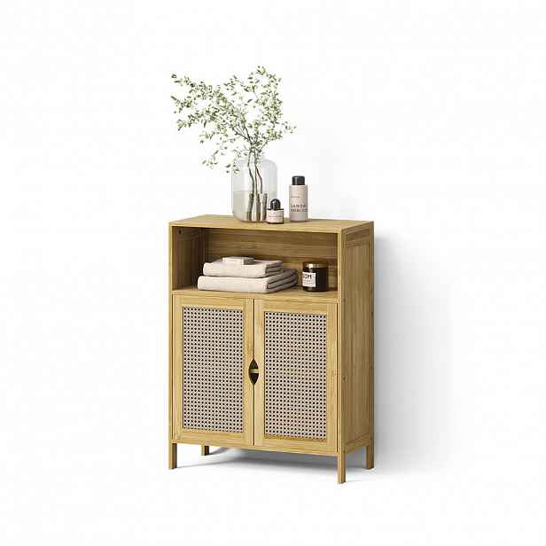 Livinity® MIDI SKŘÍŇKA Mincio, Bambus, 60 x 80 cm se 2 dveřmi