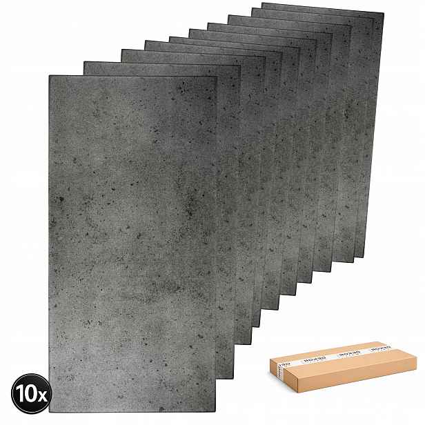 Dekorativní nástěnný panel Beton 100x50 Xps Concrete Graphite 10 ks