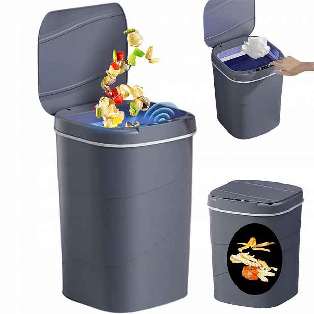 Inteligentní 17 L Automatický Koš S Víkem Na Gesto Do Kuchyně