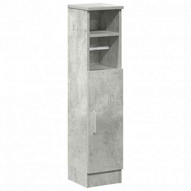 vidaXL Koupelnová skříňka s držákem rolí betonově šedá 20,5x22x90 cm