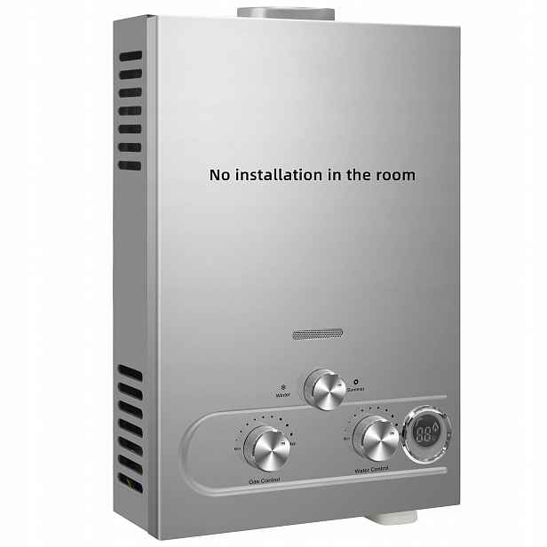 Průtokový ohřívač vody, plynový kotel 6L propan/butan/LPG, 12 kW