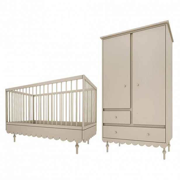 Petits-meubles POKOJ PRO MIMINKO 2DÍLNÝ Babushka Olive