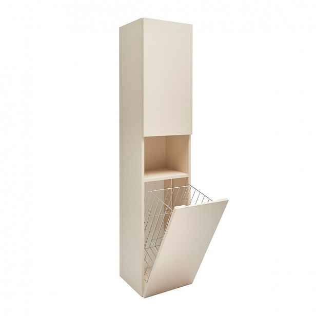 Koupelnová skříňka vysoká SAT Feel 36x165x32 cm béžová mat SATFEELV36BEK