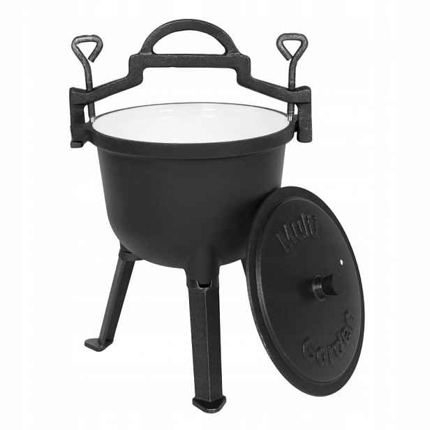 MultiGarden EVK5L Litinový kotlík smaltovaný 5 l se stojanem