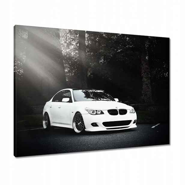 Obrazy 80x60 Bílé Bmw Šedé Auto