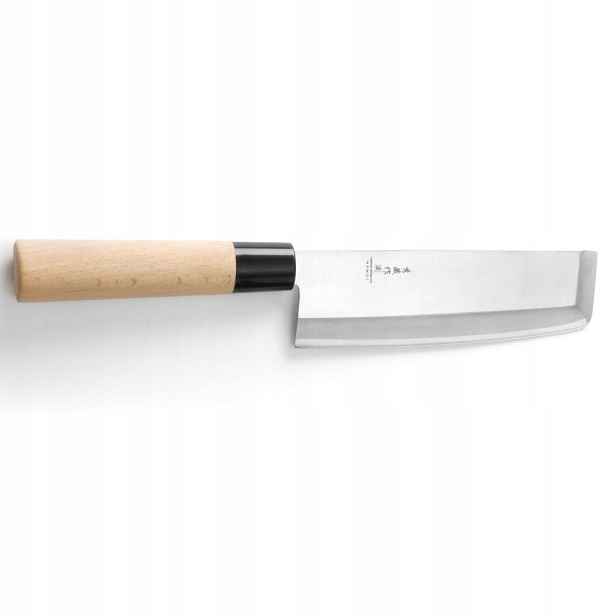 Nůž japonský Nakiri s dřevěnou rukojetí 180 mm Hendi 845028