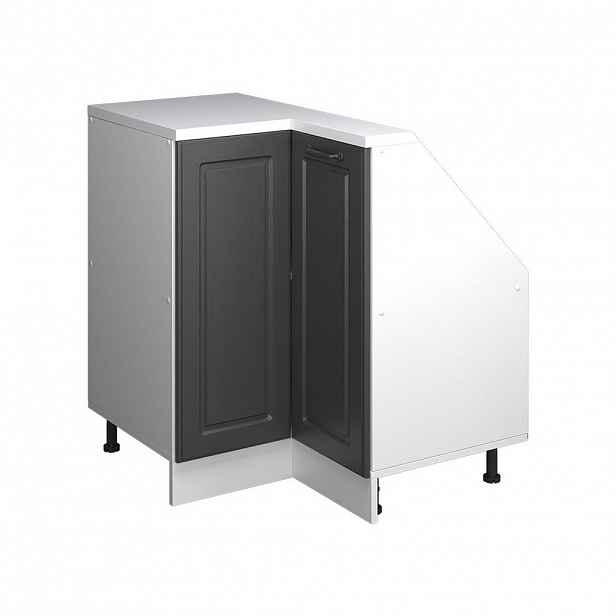 Vicco ROHOVÁ KUCHYŇSKÁ SKŘÍŇKA POD ŠIKMOU STŘECHU R-Line Antracitový venkovský dům 75.6 cm s 1 dveřmi