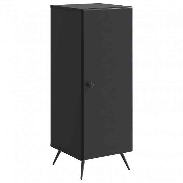 vidaXL Servírovací skříň Černá 33 x 34,5 x 90 cm Kompozitní dřevo