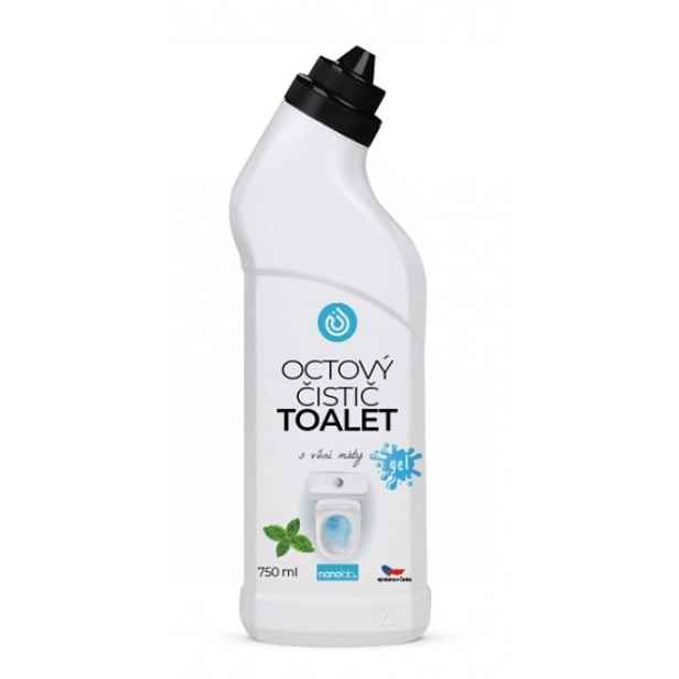 Nanolab Přírodní octový čistič toalet s vůní máty 750ml