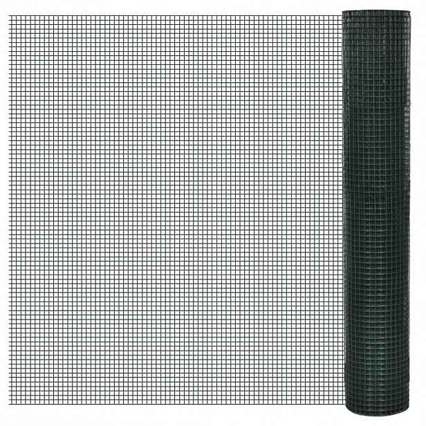 vidaXL Pletivo ke kurníku pozinkované PVC vrstva 10 x 1 m zelené