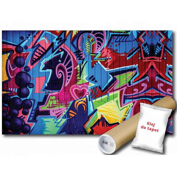 Vinylová fototapeta Graffiti grafika mural street art plech 152x104