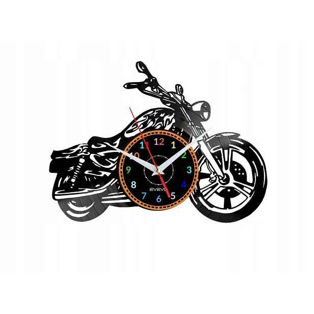 Motor Dárek Originální dekorace do domu Hodiny z vinylové desky
