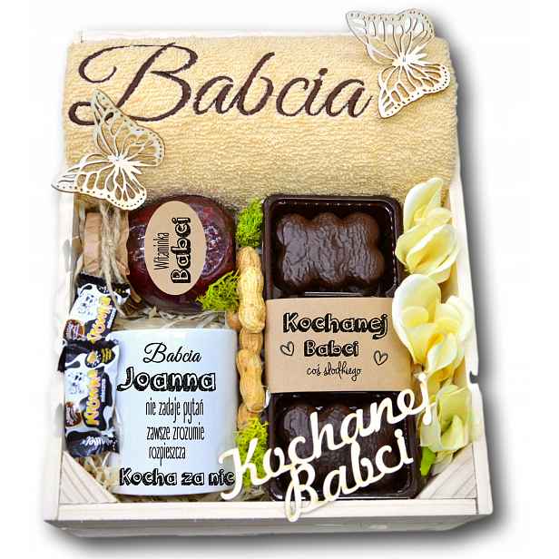 Den babiček, ručníky, výšivka, dárek, poděkování