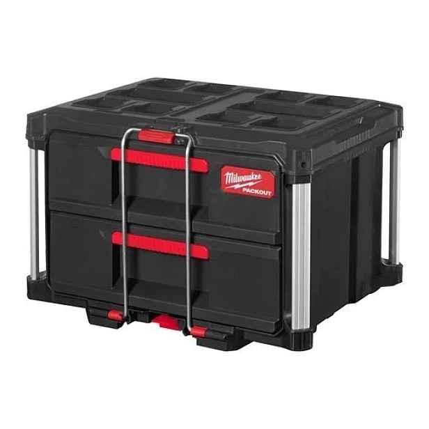 Krabice Packout Milwaukee se 2 zásuvkami a přihrádkami 4932472129