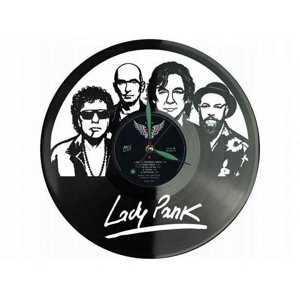 Lady Pank Dárek Originální dekorace do domu Hodiny z vinylové desky