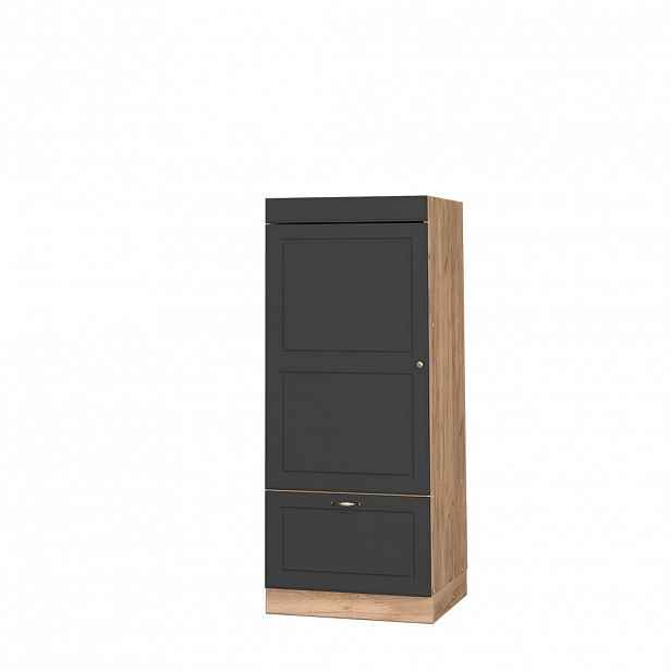 Vicco VYSOKÁ SKŘÍŇ Fame-Line, Anthrazit-Gold Landhaus/Zlatý mocný dub, 60 cm