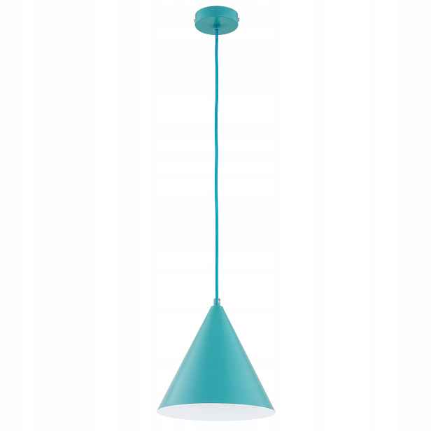 Alfa Ganna závěsná lampa kužel modrá 1xE27 max 15W