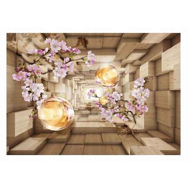 Fototapeta Květiny 3D Optická Orchideje Tapeta Do Ložnice Nástěnná 368x254
