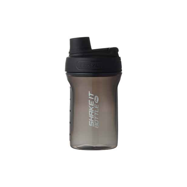 LOCKNLOCK Láhev na pití shaker LOCK SHAKE IT 650ml černá
