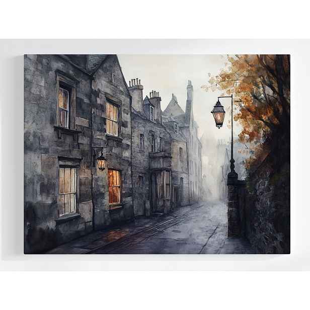 Plakát Město Skotsko Edinburgh Večer Soumrak 100x75