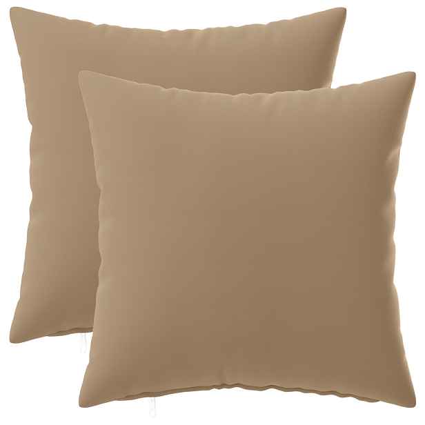 vidaXL Polštář s polštářem HEERLEN 2 ks Taupe Polyester