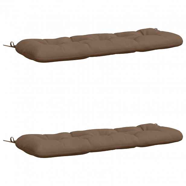 vidaXL Sady polštářů na lavici (2 kusy) VIANEN 100% polyester Taupe