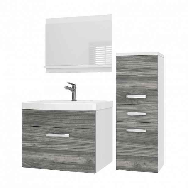 B BELINI GROUP KOUPELNOVÝ NÁBYTEK Koupelnová SADA PRI M2, Glamour dřevo matné, 90 cm