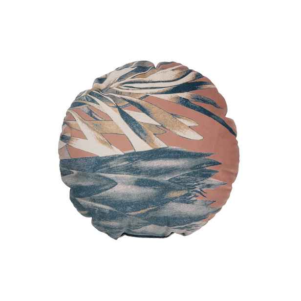 Polštář BePureHome Velvet Melon, ø 45 cm